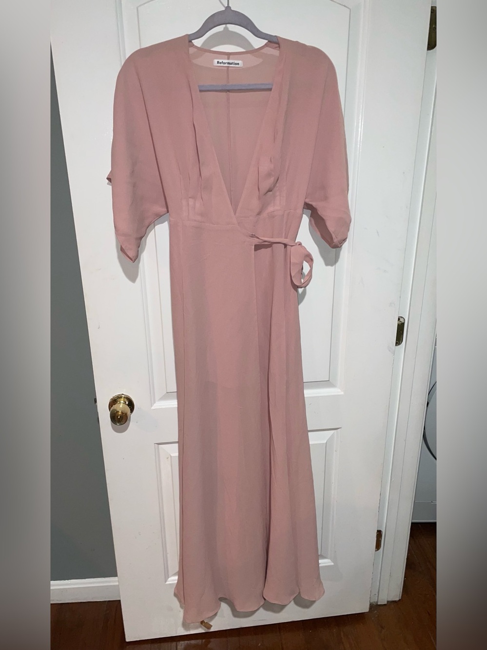 New! Winslow Pink Wrap Maxi Dress with Side Slit 🌸 Small NWT! - Picture 9 of 15